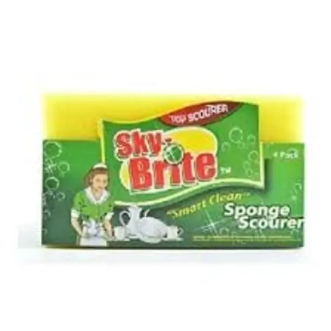 Skybrite Sponge Scouring Pad 4 Pk